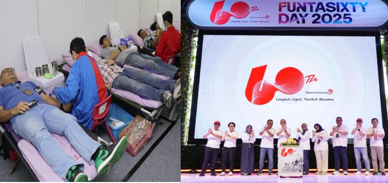 Enam dekade berdiri, Telkom hadirkan dampak nyata lewat donor darah dan pelestarian lingkungan