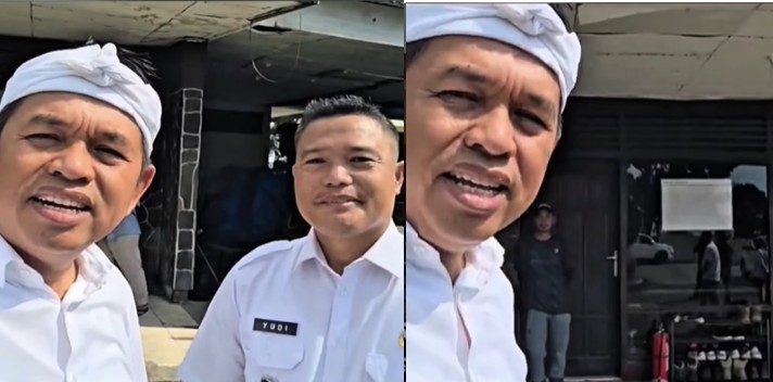 Gubernur Jawa Barat Dedi Mulyadi bersama camat mendatangi lokasi di Kecamatan Tamansari Kabupaten Bogor