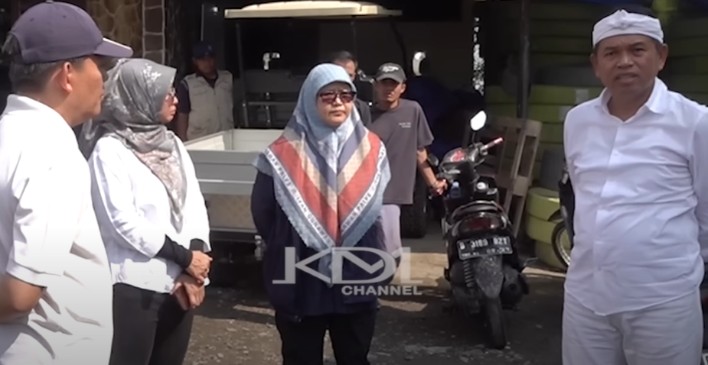 Gubernur Jawa Barat Dedi Mulyadi menginstruksikan dipasang police line di sekitar daerah Tamansari Bogor