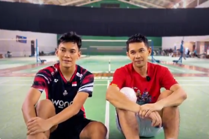 Momen latihan Fikri dan Fajar di Pelatnas, Bandung.
