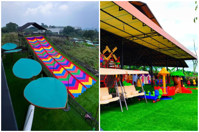 Suasana wahana di The Nice Palyland Gunung Geulis Bogor