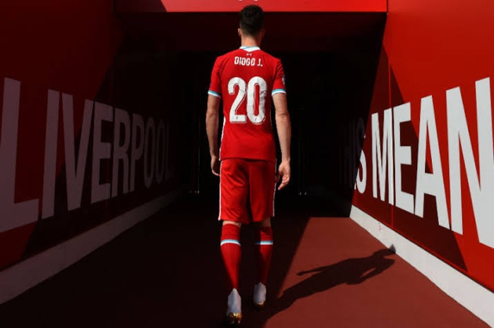 Diogo Jota saat mengenakan nomor punggung 20 untuk Liverpool.&nbsp;