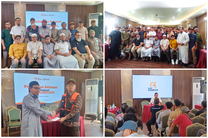 Pertemuan relawan LAZ Rabbani di Halal Destination, Jalan Cileungsi, Bogor pada Minggu 13 Juli 2025.