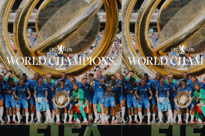 Chelsea angkat trofi Piala Dunia Antarklub 2025 di MetLife Stadium