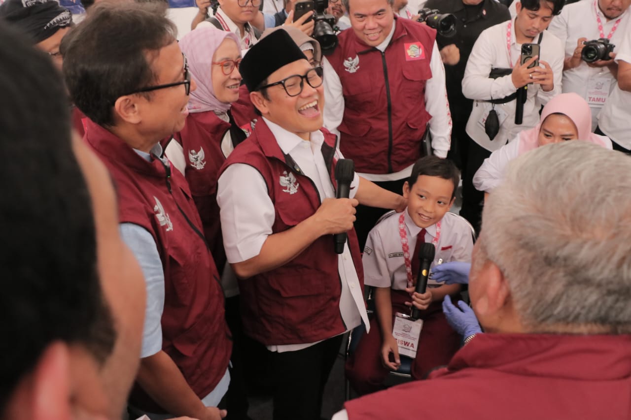 Menko PMK, Muhaimin Iskandar meninjau langsung sejumlah fasilitas Sekolah Rakyat di Sentra Terpadu Intan Suweno, Kabupaten Bogor, Senin 14 Juli 2025.