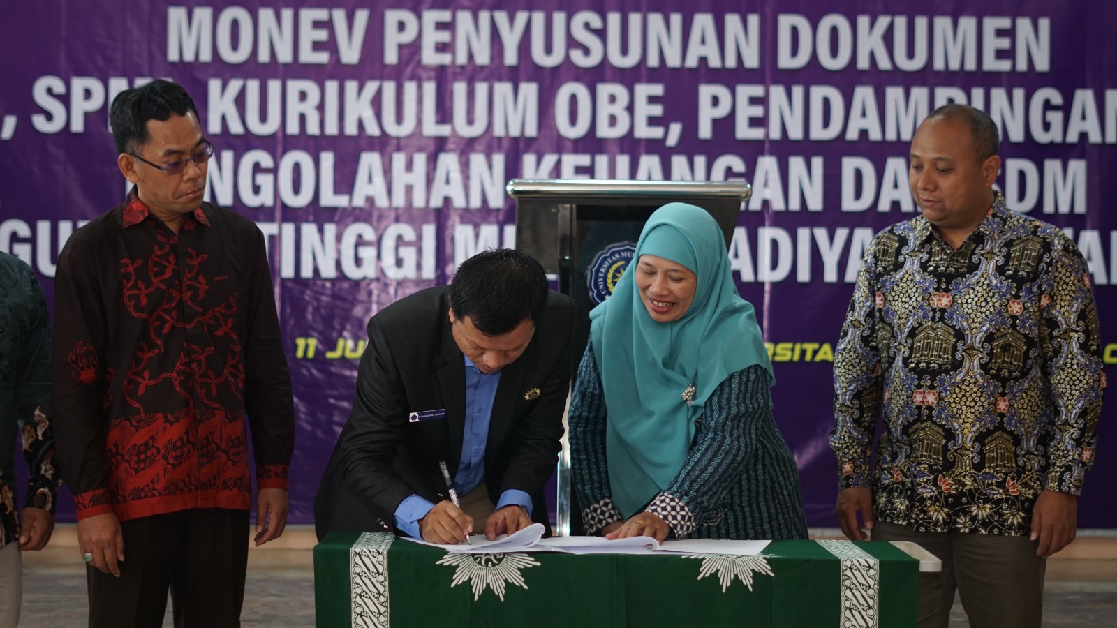 Kegiatan penandatanganan MoU di Kampus Universitas Muhammadiyah Cileungsi, Kabupaten Bogor, pada Kamis dan Jumat, 10-11 Juli 2025.