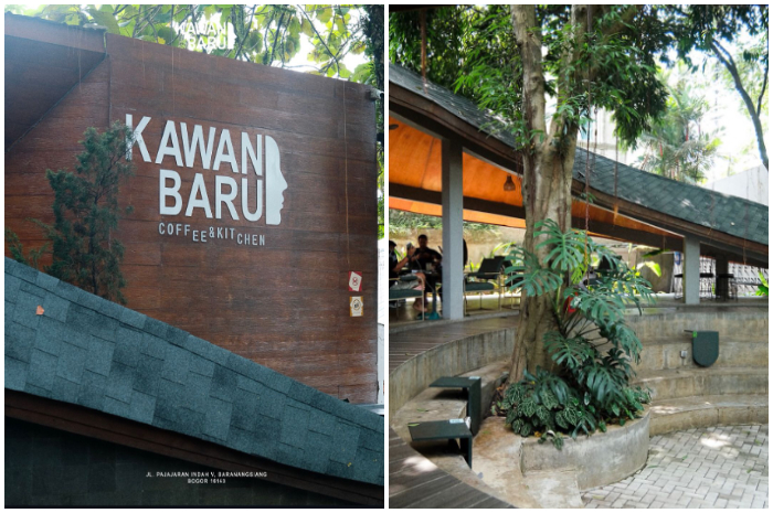 Suasana Kawan Baru Coffee and Kitchen di kawasan Jalan Pajajaran Kota Bogor.