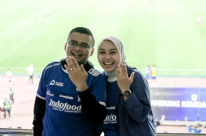Bupati Garut Putri Karlina dan Maula Akbar putra sulung Gubernur Jawa Barat Dedi Mulyadi.