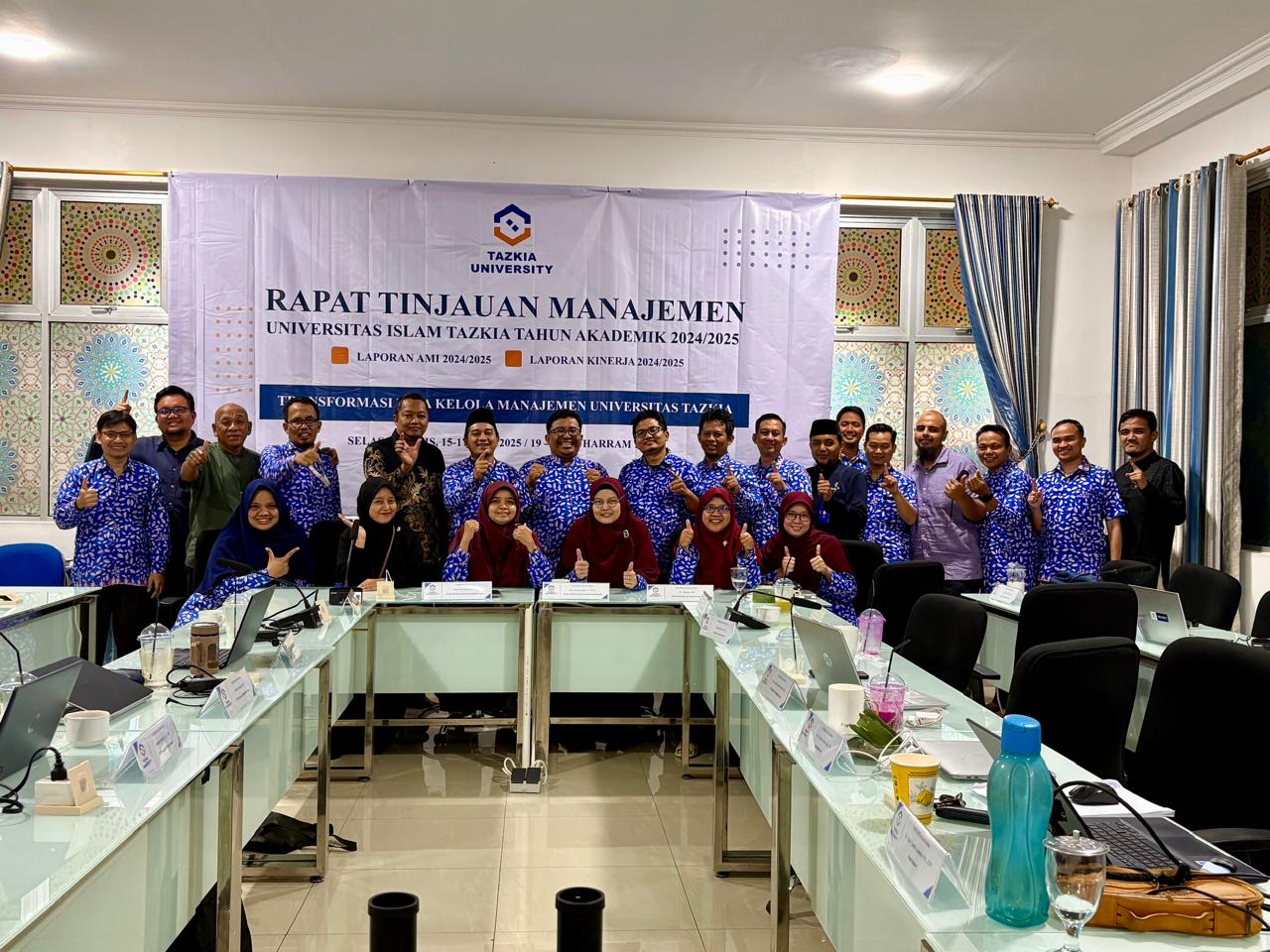 Rapat Tinjauan Manajemen&nbsp;Universitas Tazkia di Kampus Sentul Kabupaten Bogor.