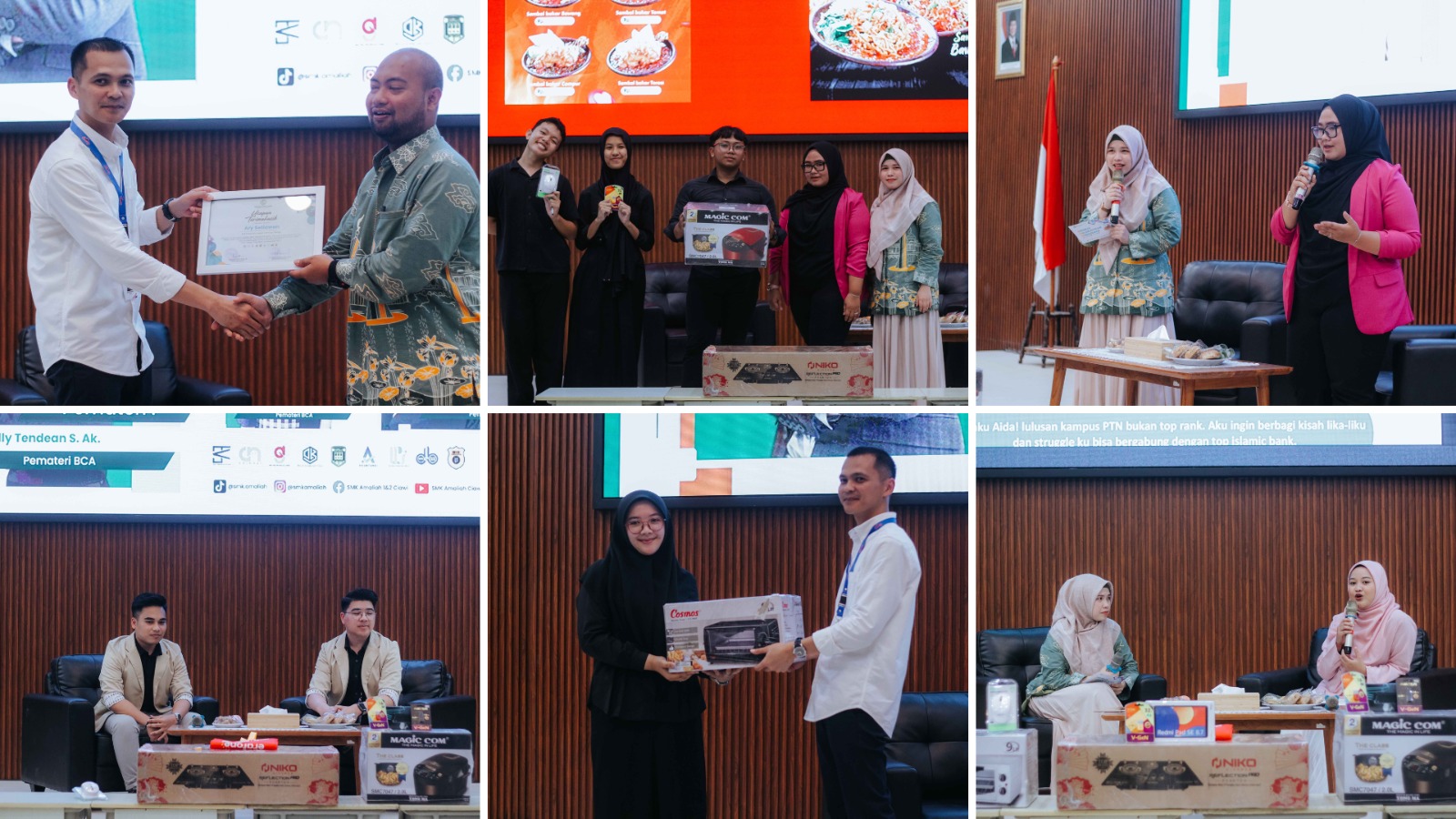 SMK Amaliah 1 dan 2 Ciawi menyelenggarakan kegiatan talkshow di Gedung C, SMK Amaliah, pada Selasa 27 Mei 2025.