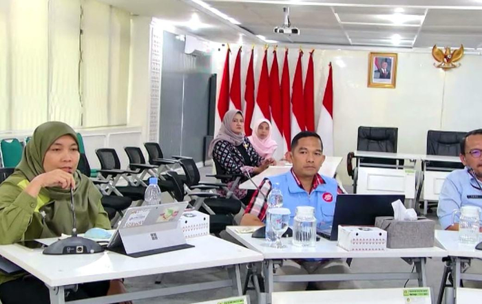 Pemkab Bogor saat menggelar wadah kordinasi dan konsultasi atau Warung Nasi bagi aparatur sipil negara secara virtual.
