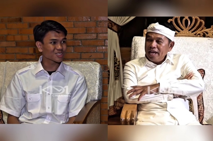 Gubernur Jawa Barat Dedi bertemu dengan Arya Maulana, ketua RT dari kalangan Gen Z.