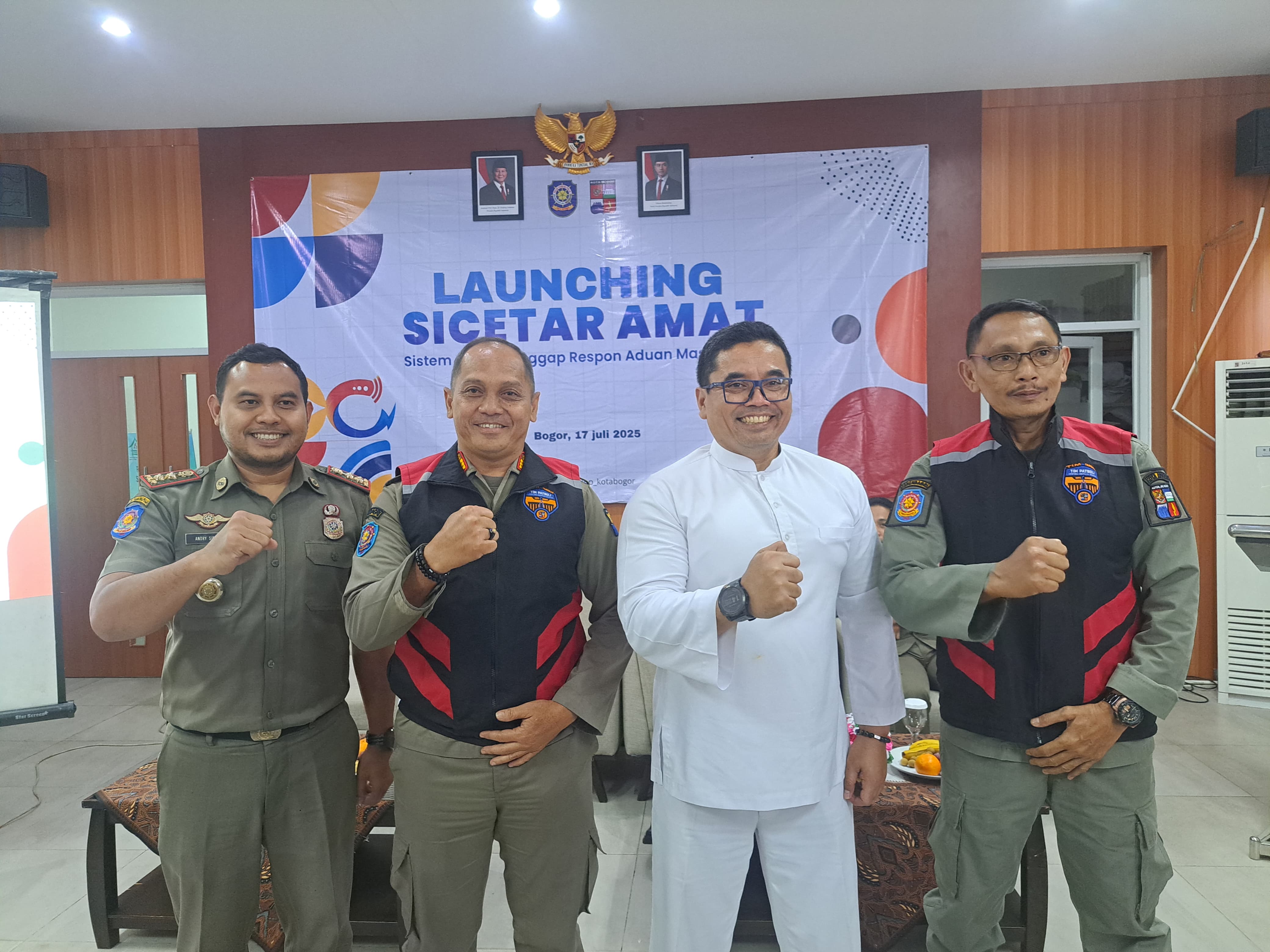 Launcing program inovasi Sicetar Amat oleh Satpol PP Kota Bogor.