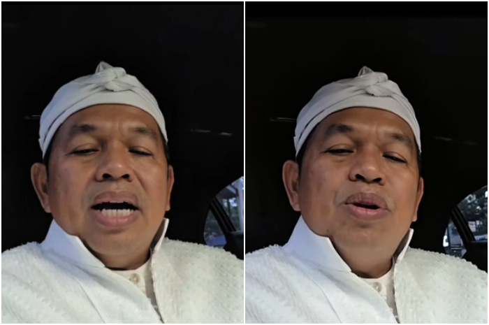 Gubernur Jawa Barat Dedi Mulyadi menyampaikan pernyataan terkait syukuran pernikahan Maula Akbar dan Putri Karlina di Garut.