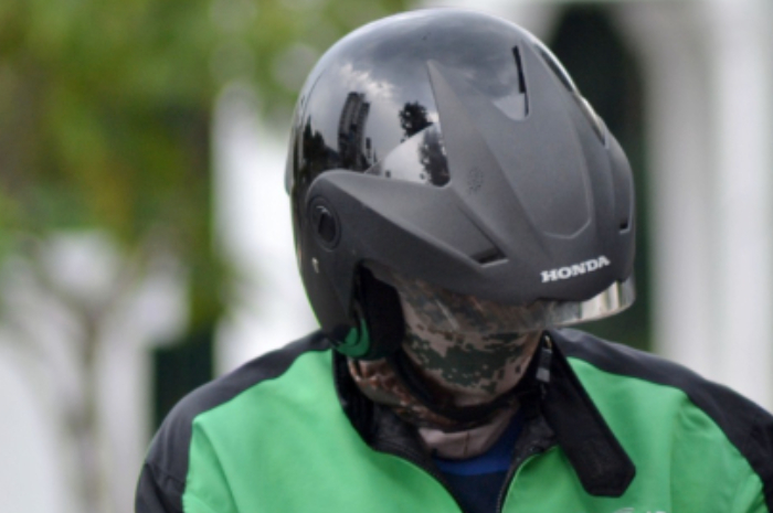 Ilustrasi driver ojek online (ojol) di Bogor.