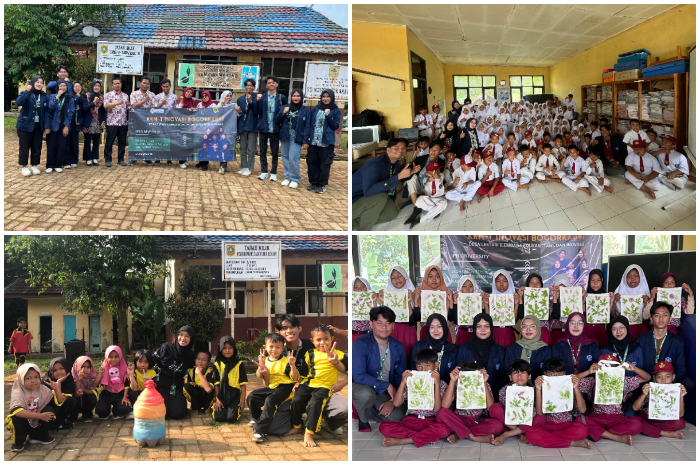 Kegiatan&nbsp;pengabdian masyarakat Mahasiswa KKN IPB University di SDN Cikamarang, Kabupaten Bogor.