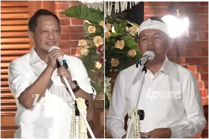 Menteri Dalam Negeri Tito Karnavian dan   Gubernur Jawa Barat Dedi Mulyadi di Lembur Pakuan.