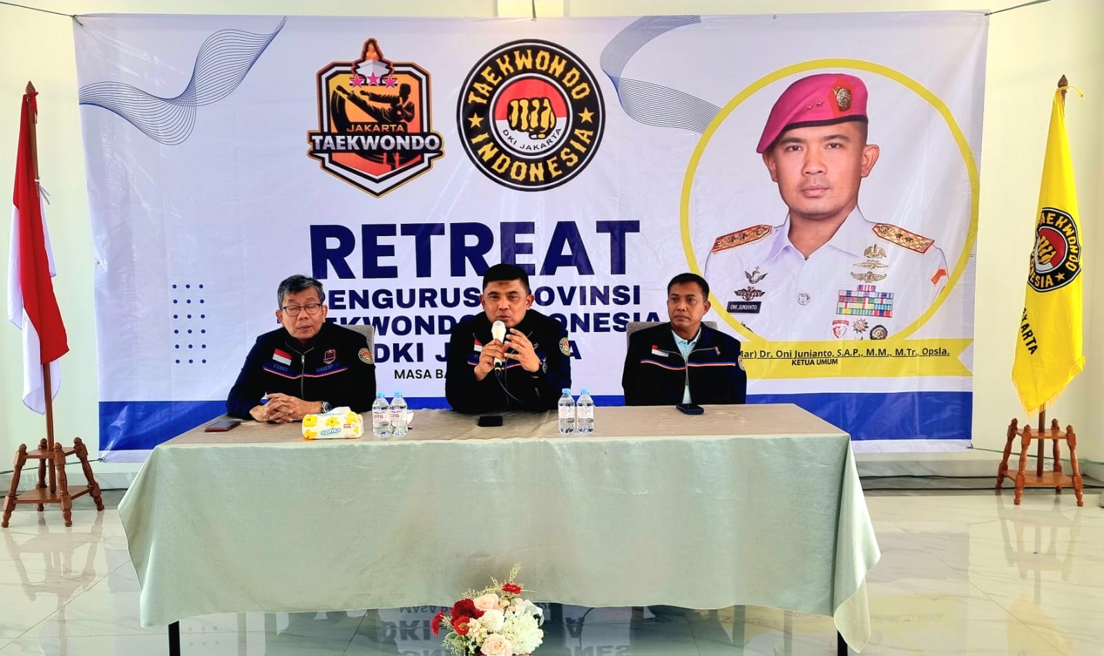 Pengurus Taekwondo DKI Jakarta, menggelar Retreat di Citeko, Kecamatan Cisarua, Kabupaten Bogor, Minggu 20 Juli 2025.
