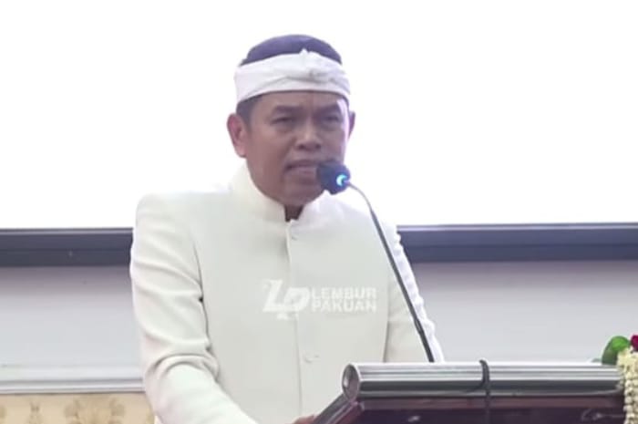 Gubernur Jawa Barat Dedi Mulyadi saat menyampaikan dirinya tidak takut apapun selama jadi pemimpin.