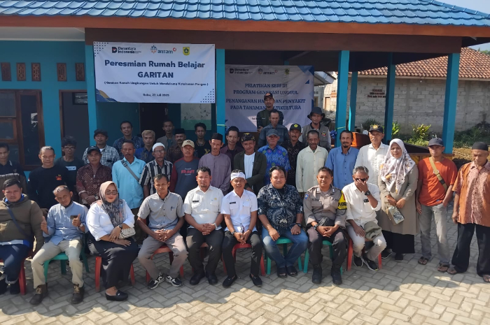 PT Antam Tbk UBPE Pongkor meresmikan Rumah Belajar Garitan atau Gerakan Ramah Lingkungan.