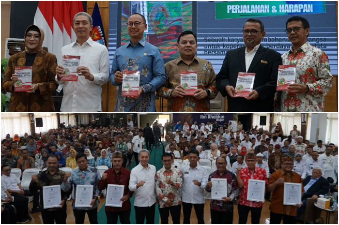 Launching Buku Koperasi di Aula Kampus UIKA Bogor, Rabu, 23 Juli 2025.