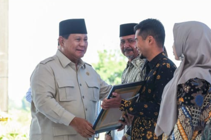 Presiden Prabowo dalam acara Koperasi Desa/Kelurahan Merah Putih KDMP.