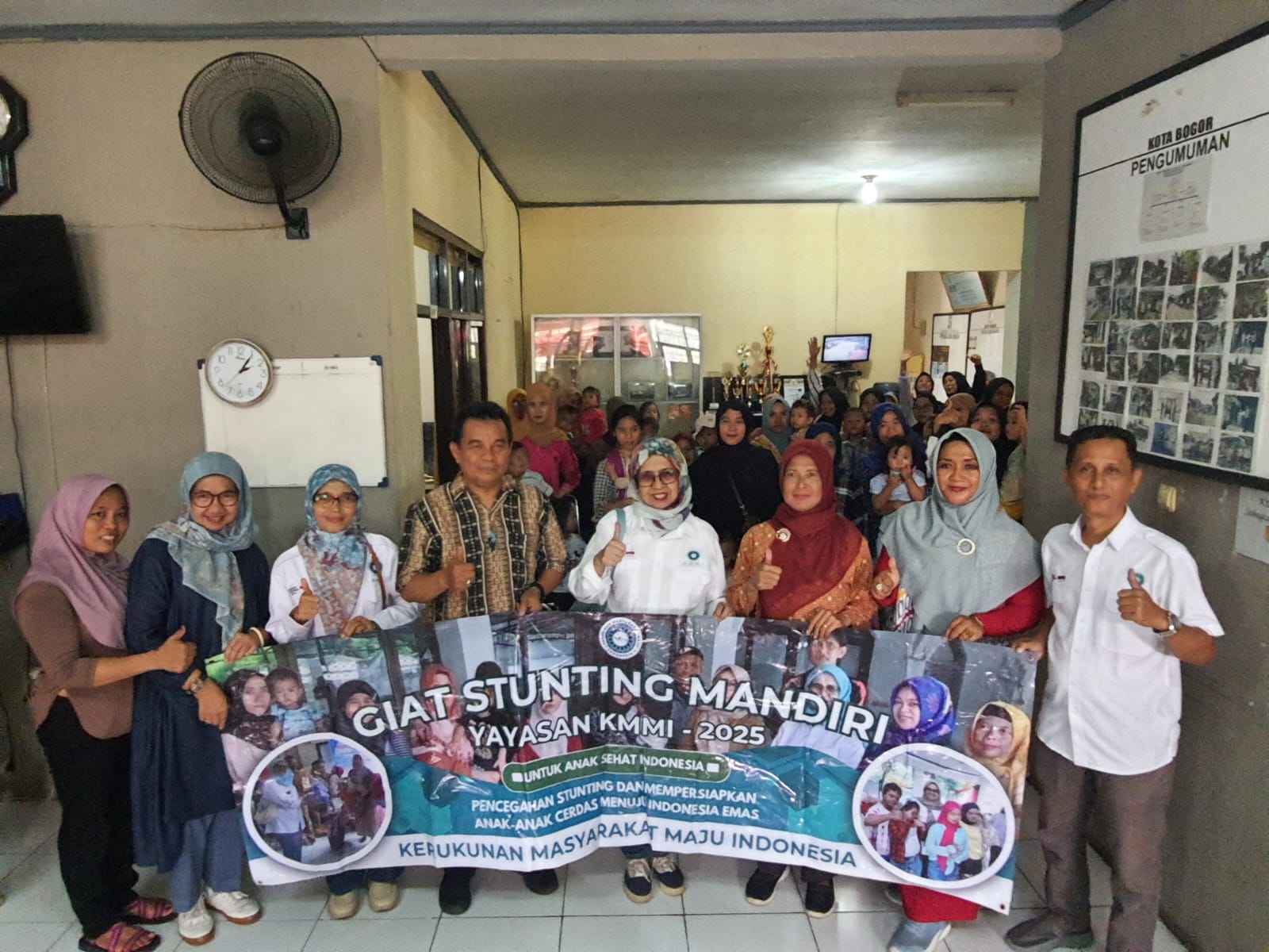 Giat stunting KMMI di Curug Mekar Kota Bogor.