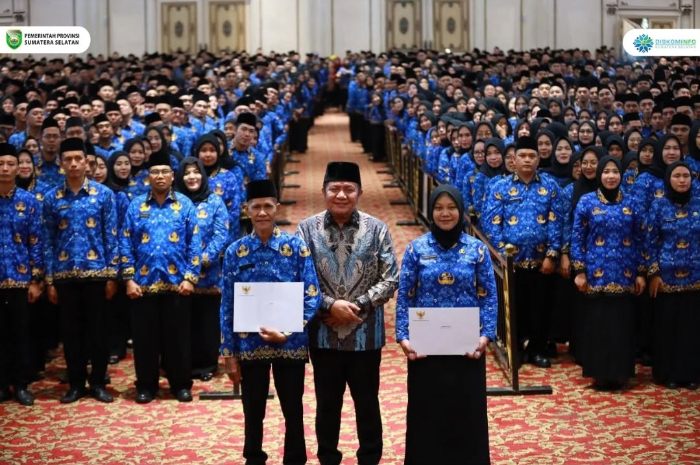 Gubernur Herman Deru resmikan 3.077 PPPK tahap 1 pemprov Sumsel