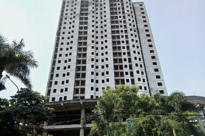Apartemen Gardenia di Cibuluh yang mangkrak sejak 2018.