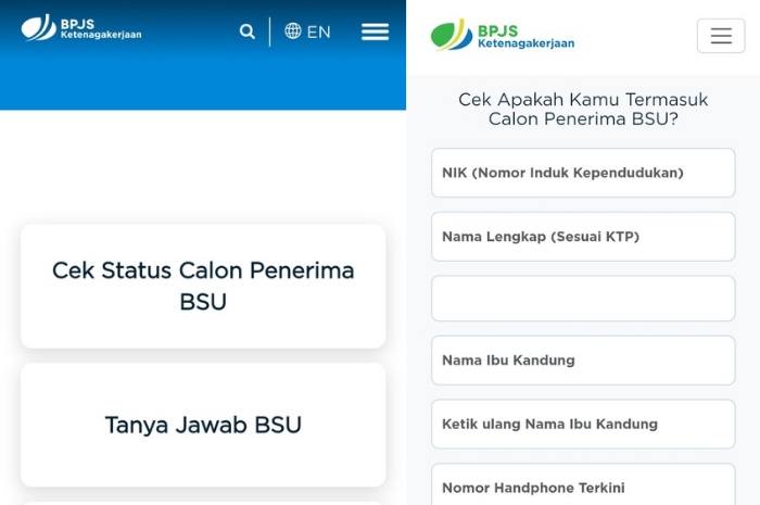 Ilustrasi cek BSU tahun 2025