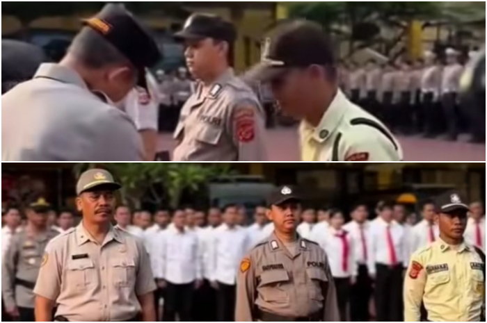 Pemberian penghargaan kepada satpam yang menggagalkan aksi copet di Jalan Kapten Muslihat Kota Bogor.