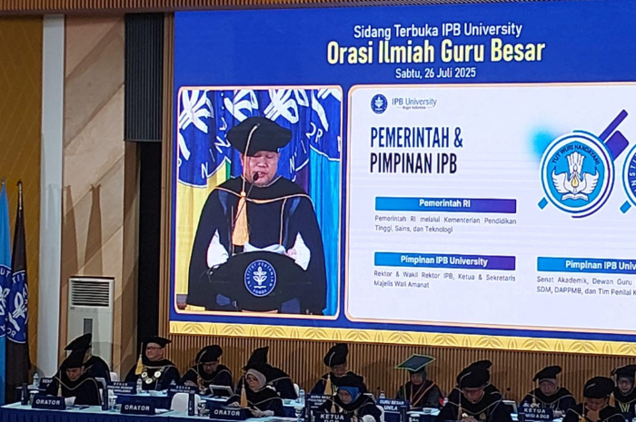 Orasi ilmiah guru besar IPB University, Prof Amiruddin.