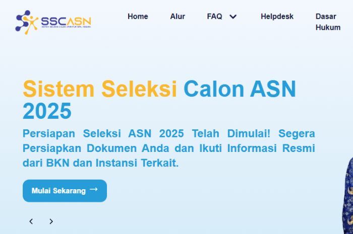Portal SSCASN untuk CASN 2025 dibuka