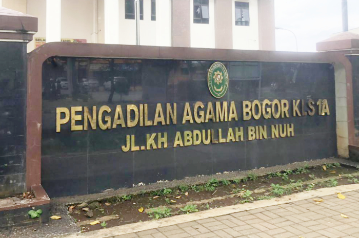 Kantor Pengadilan Agama Bogor Kelas 1A. Saat ini tengah ramai fenomena kasus gugat cerai usai dilantik jadi PPPK.