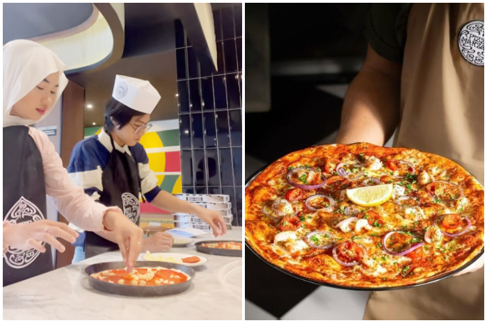 Nikmati serunya bikin pizza sendiri di Pizza Marzano.
