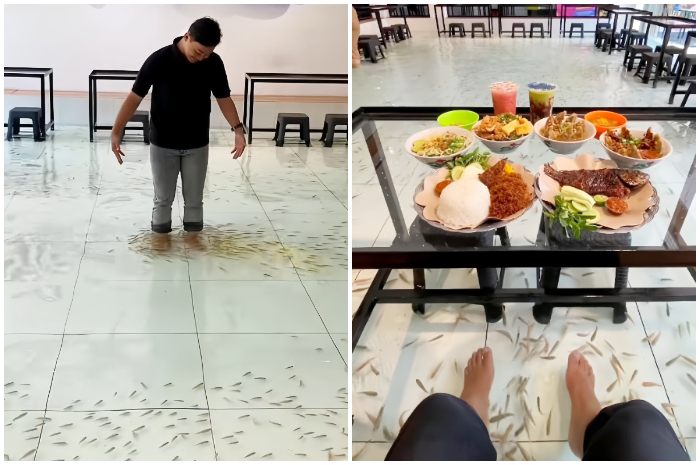 Makan enak sambil terapi ikan di Waroeng Ngeunah Bogor.