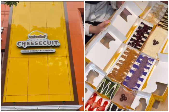 Beragam menu dessert Cheesecuit Bandung di Jalan Pajajaran Kota Bogor.