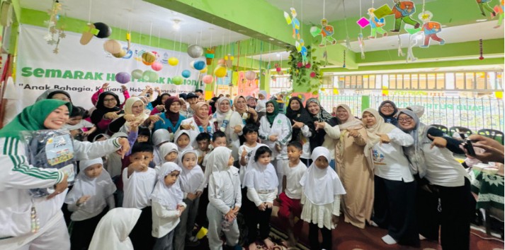 Nasyiatul Aisyiyah bahagiakan anak melalui kegiatan menggambar dan senam Indonesia Hebat