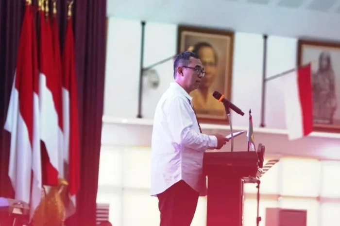 Sekda Kabupaten Bogor membuka Rakor Koperasi Merah Putih se-Kabupaten Bogor di Auditorium Setda