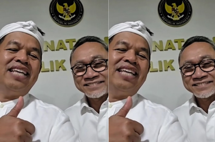 Gubernur Jawa Barat, Dedi Mulyadi dan Menko Pangan, Zulkifli Hasan.