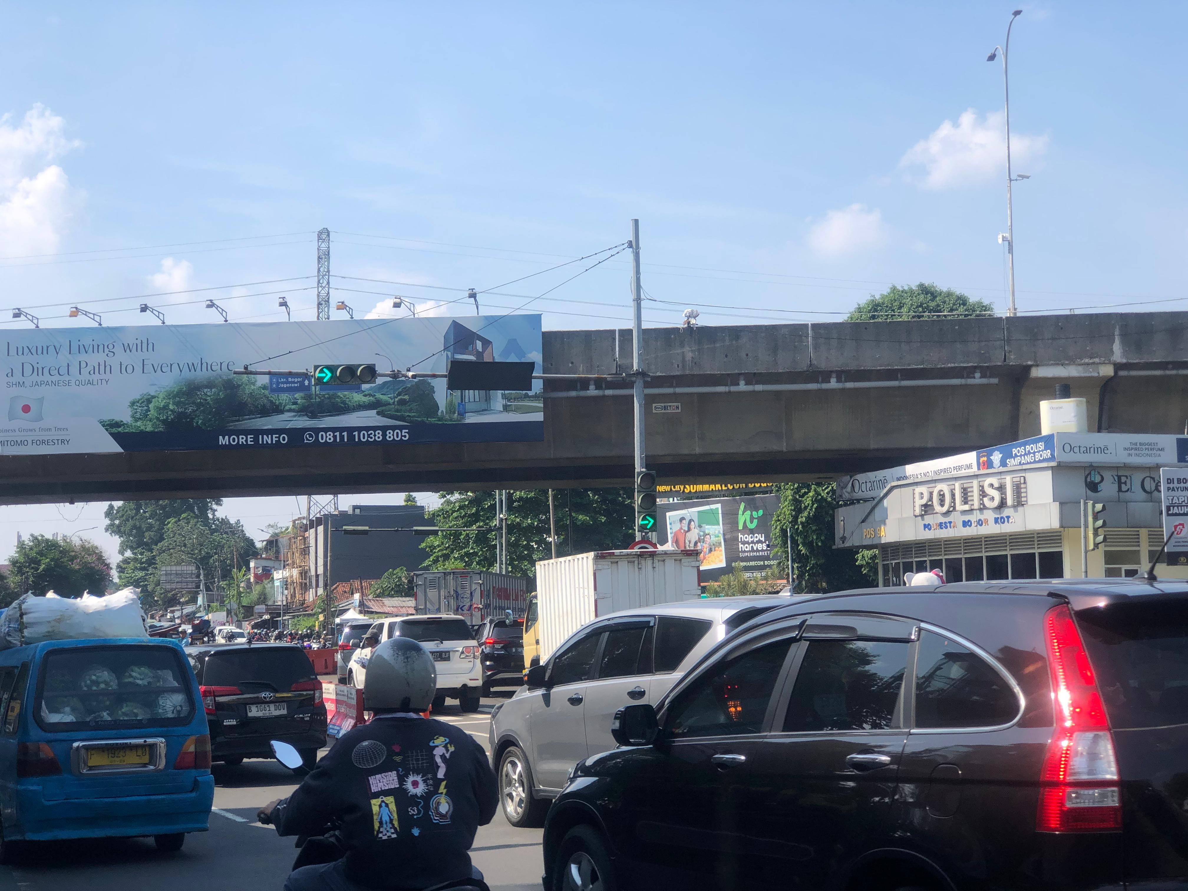 Traffic Light di Jalan KS Tubun Bogor menuju arah Talang atau Pomad.