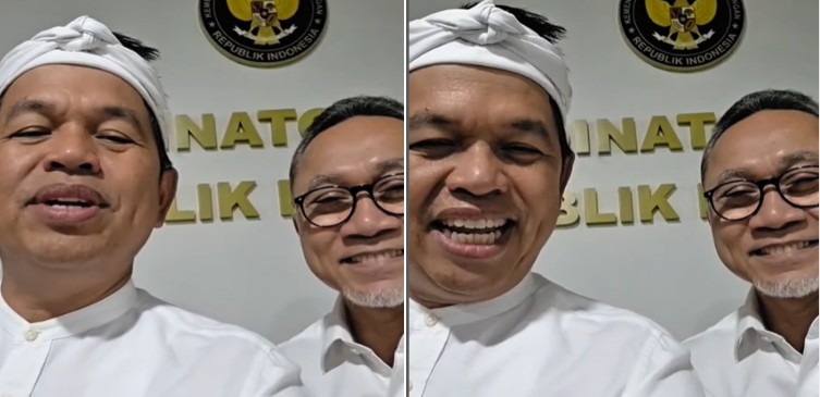 Gubernur Jawa Barat Dedi Mulyadi bersama Menko Pangan Zulkifli Hasan