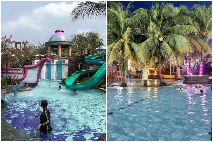 Marcopolo Waterpark, kolam renang yang memiliki space luas dan mewah.