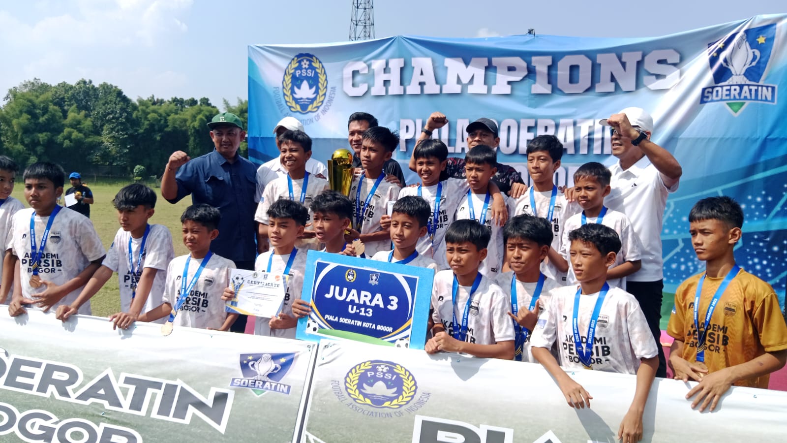 Salah satu tim perwakilan Kota Bogor di Piala Soeratin U-13 Jawa Barat 2025.
