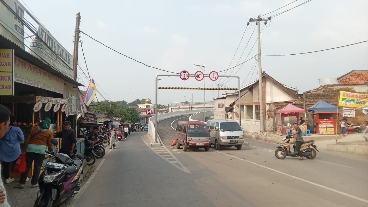 Flyover Tenjo, Kabupaten Bogor yang rampung dibangun.