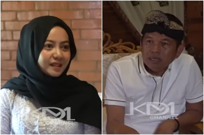 Gubernur Jawa Barat Dedi Mulyadi bertemu para kepala desa di kediamannya Lembur Pakuan, salah satunya Kades Ciasembaru Indah Aprianti (kiri).