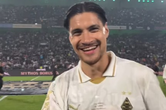 Kevin Diks usai mencetak gol sehingga&nbsp;Gladbach&nbsp;mengalahkan Valencia.