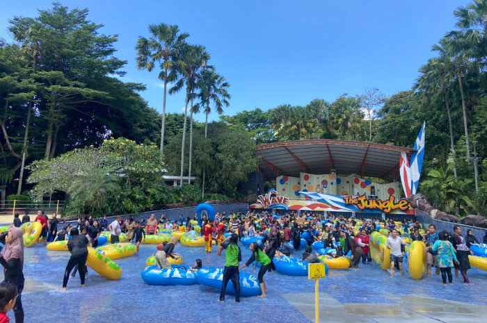 Salah satu wahana di The Jungle Waterpark Bogor.