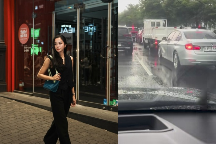 Kisah Kirana Larasati bagikan momen terjebak macet menggunakan mobil listrik.