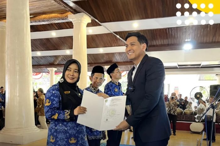 Ilustrasi: Pelantikan PPPK di Kabupaten Indramayu beberapa waktu lalu.&nbsp;